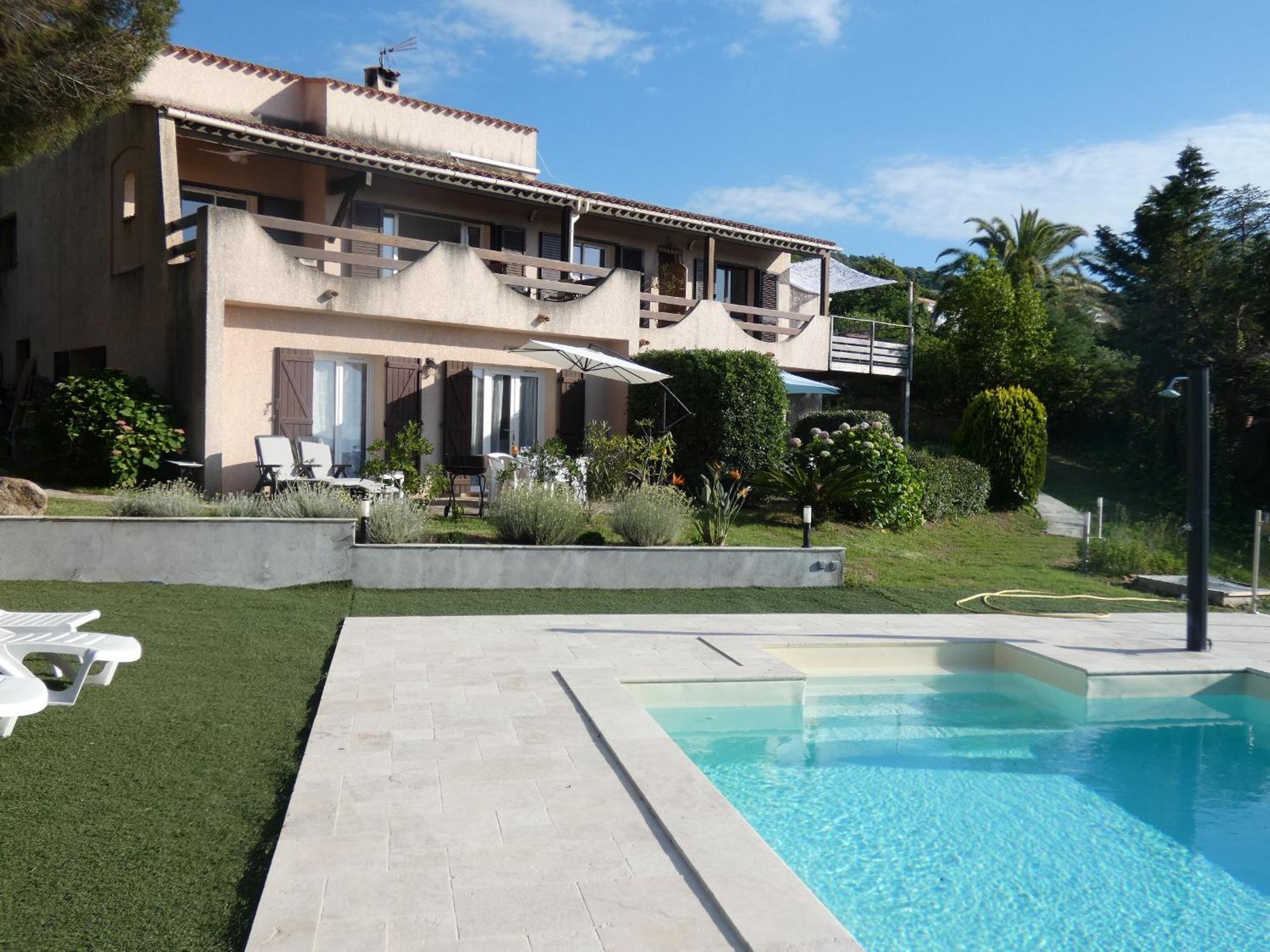 Corsicadream Arone Superbe Appartement Dans Villa, Vue Panoramique Mer, Piscine, Proche Porticcio Pietrosella 外观 照片